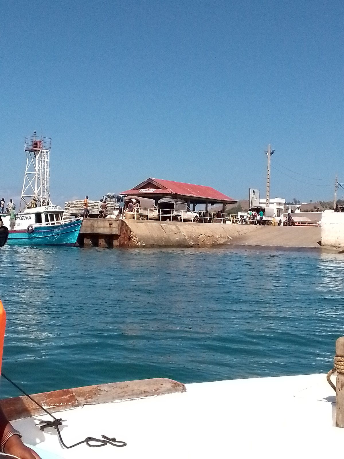 The crossing lands at the little port of Ankify, on the mainland opposite Nosy Be