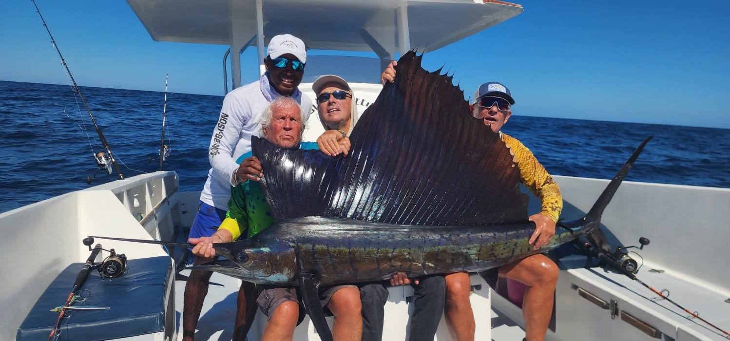 Sailfish catch, big-game fishing off Nosy Be